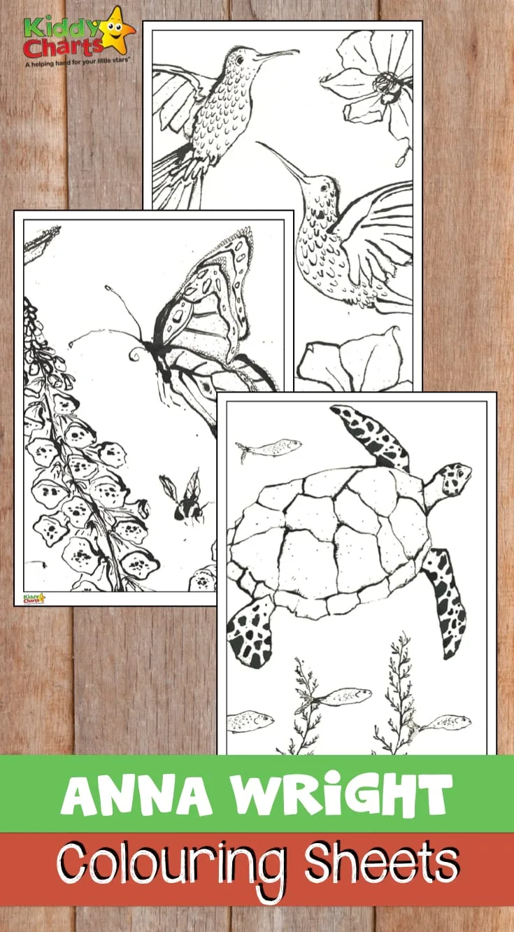 Anna Wright is a gorgeous UK illustrator, and we have some colouring sheets from her, so you can give them as a gift. Pop along and check them out!