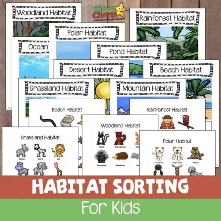 Check out our wonderful Animal Habitats Sorting Game for the kids - so easy to do, and FREE #printables #kids #stem #scienceforkids