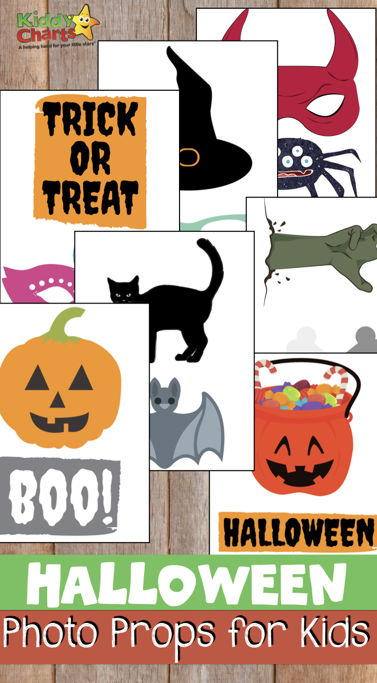 Are you looking for Halloween photo props, or some Halloween party decorations - then we've got some free ones just for you! #halloween #printables #kids #photography #photos