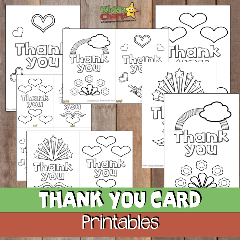 thank you cards free printable 52kindweeks kiddycharts