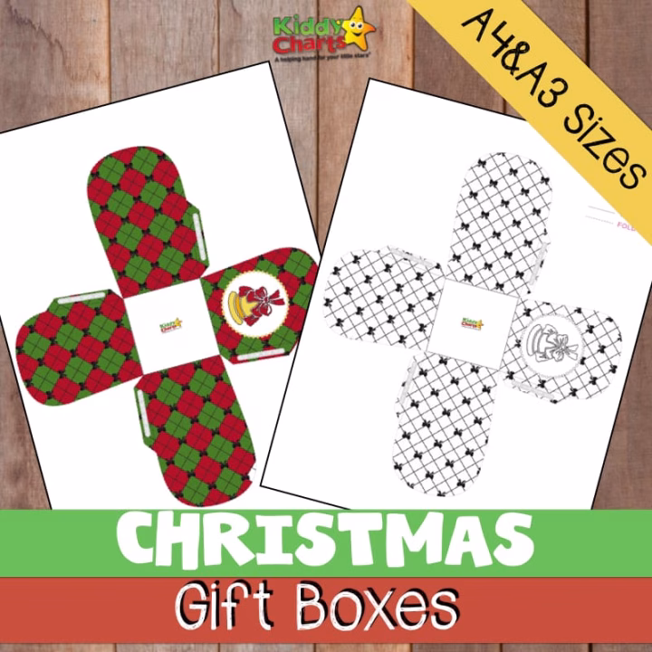 We have some amazing free christmas gift boxes for you to print out - check them out. Kids can colour them in too! #christmas #coloring #kids