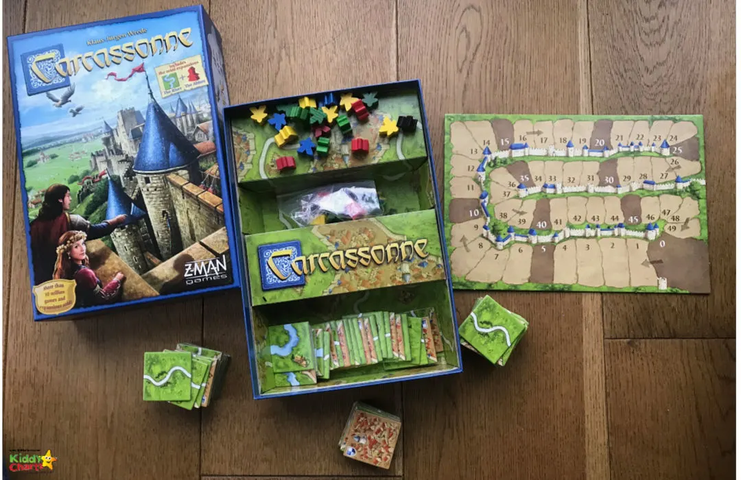 We've been looking at another board game this month; check out our Carcassone review and see what we thought of it! #toys #gifts #reviews #carcassone
