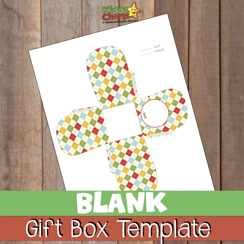 We have a gift box template for you - for anything; birthday gift box, party box, you name it, you can use it. Add your own message too. #gifts #templates #printables #free