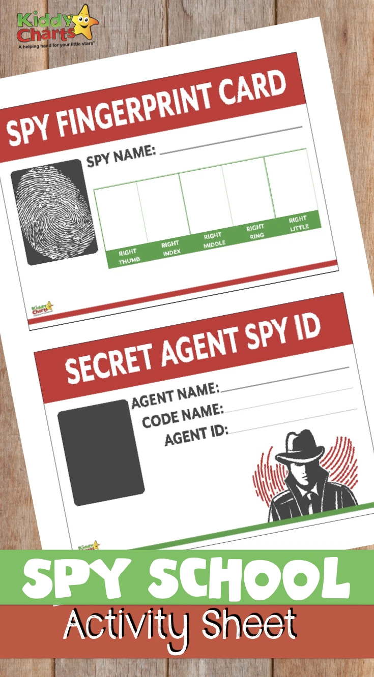 Spy kids activities: Free printables for your budding James Bond! With Spy Id Card Template