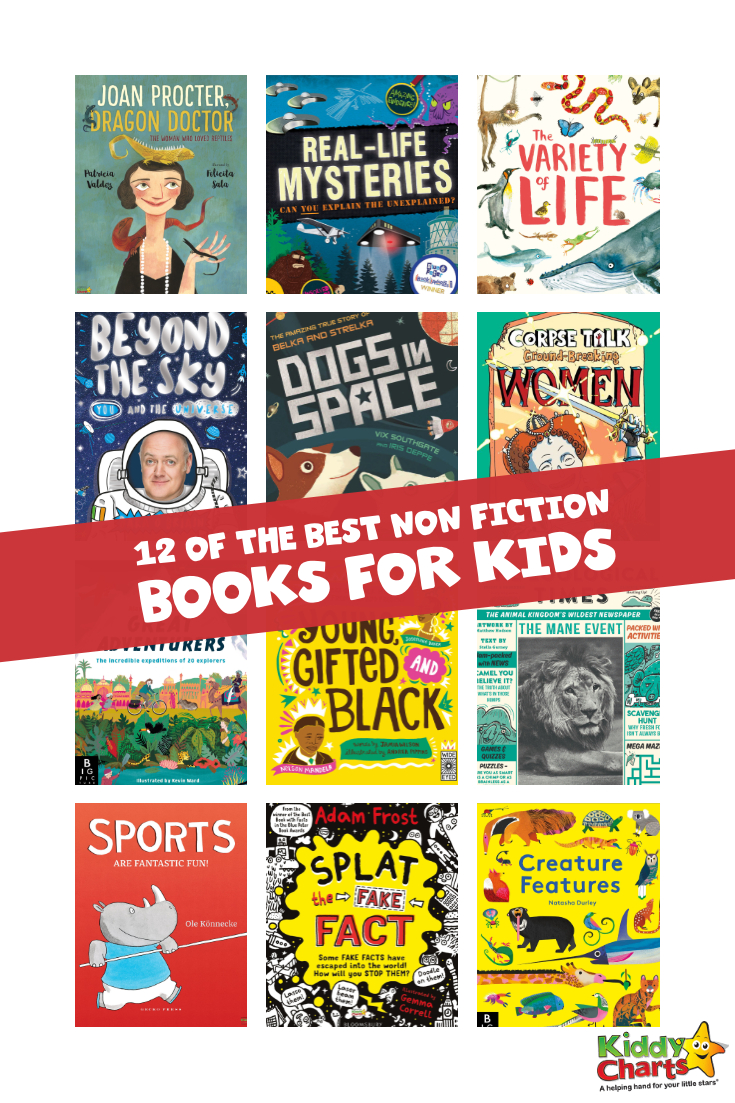 We've got 12 of the best non fiction books for kids - check them out and inspire your your readers TODAY! Non fiction books help to get kids reading. #reading #books #kids #nonfiction