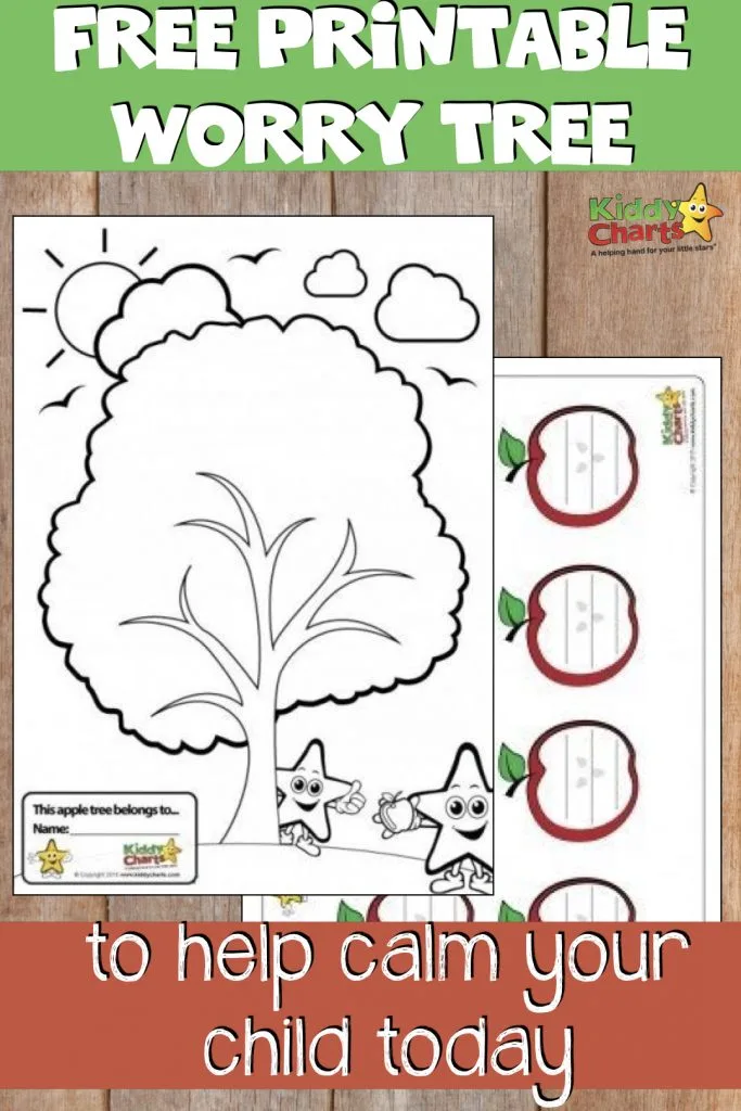 free printable worry tree to help calm your child today