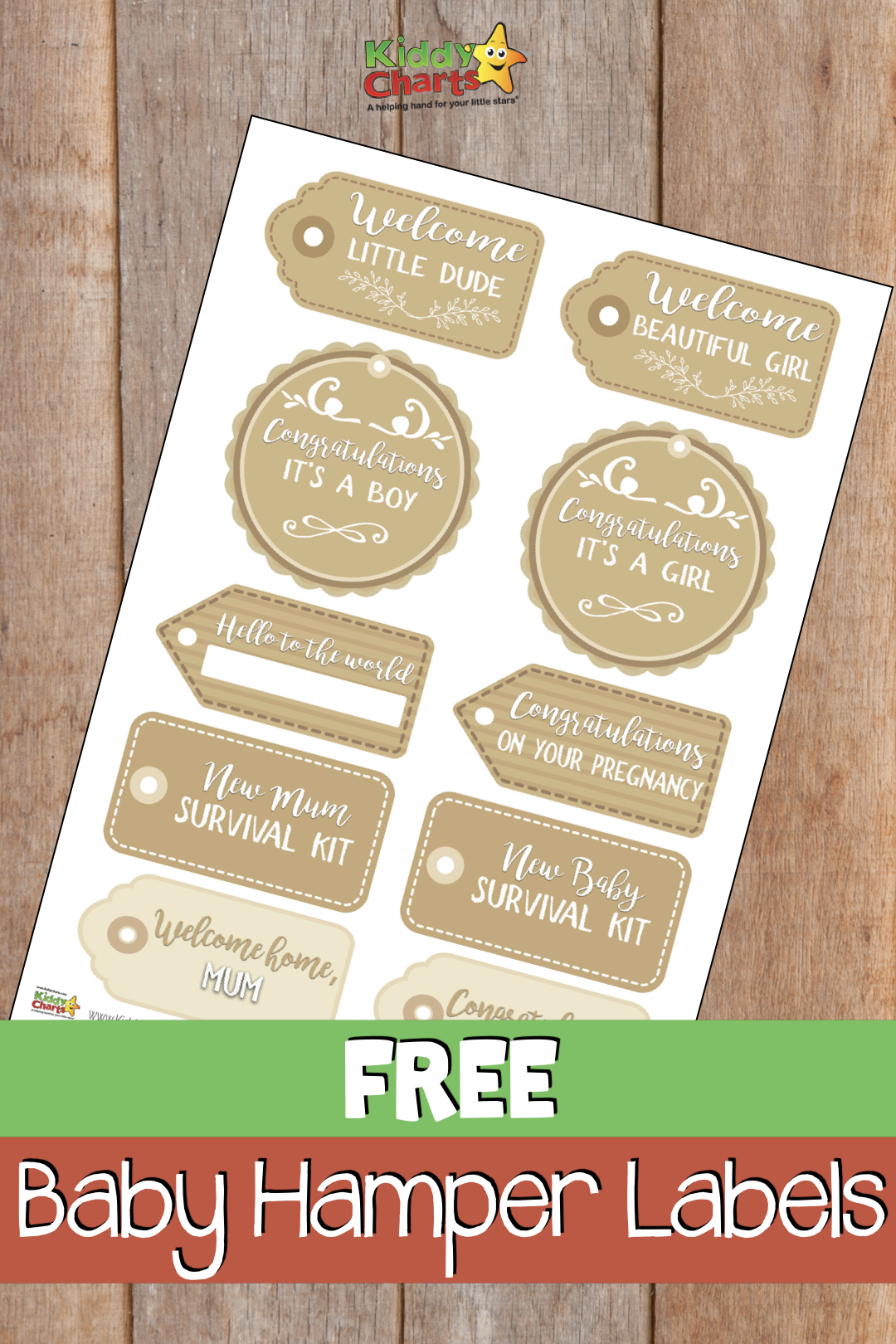 Are you looking for baby gifts? Do you want to give a baby hamper to a friend or spouse? We've got some fabulous free baby hamper labels to add to your hampers for free now - why not check them out? #babygifts #newbaby #babyhampers #baby