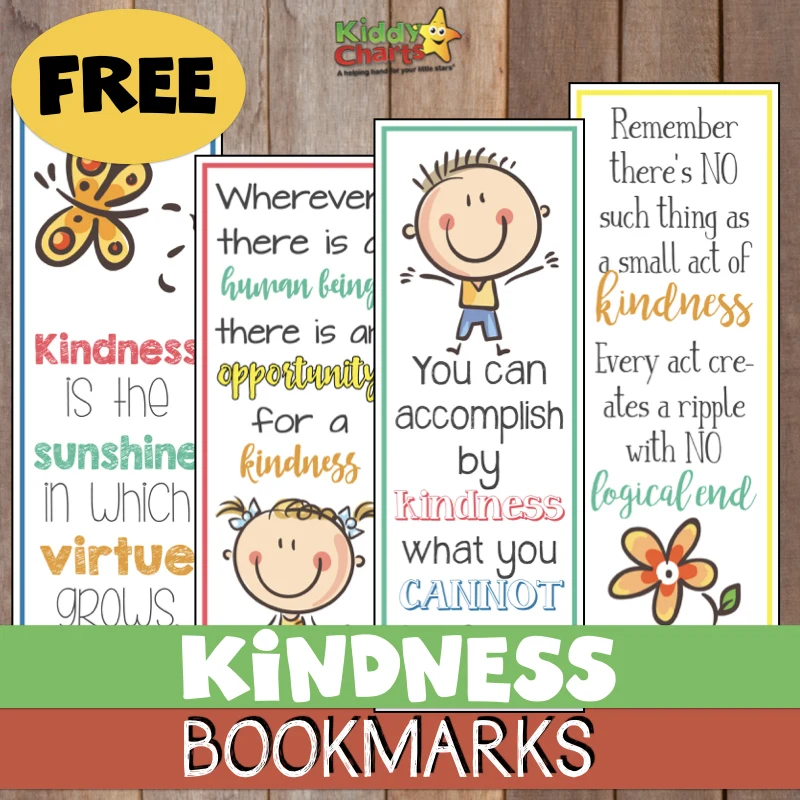 World Kindness Day Bookmarks 