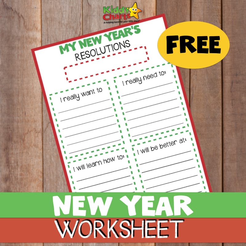 Making New Years Resolutions? Then we've got a fabulous free printable for you and the kids so you can put it in writing and stick with it. Check it out now! #newyears #motivation #newyearsresolution