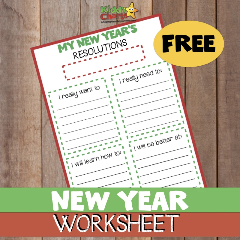 Making New Years Resolutions? Then we've got a fabulous free printable for kids and parents