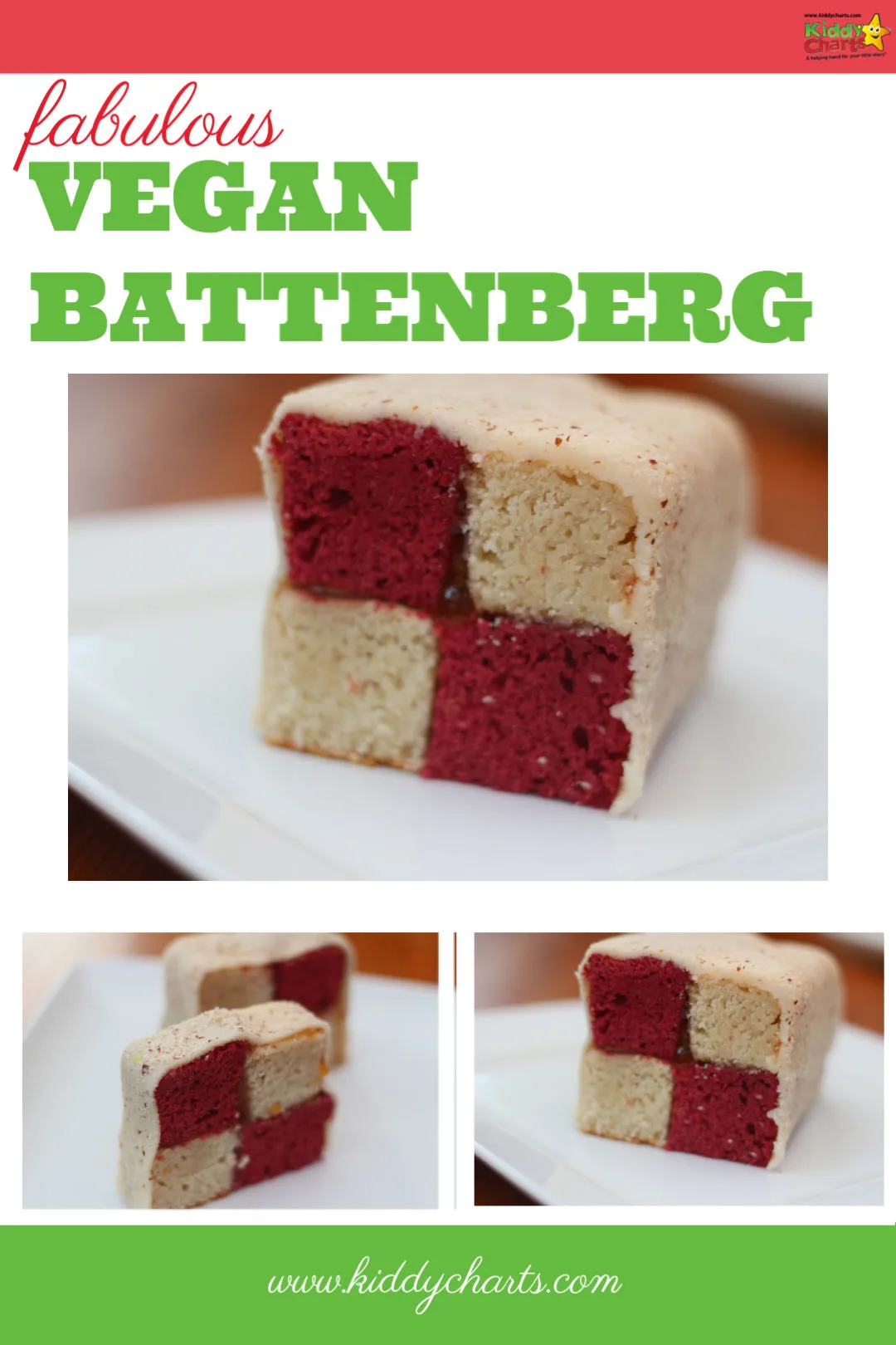 Are you after a vegan battenberg cake? Then this one with Beetroot and Coconut will be perfect for you. Go check it out! #vegan #veganrecipes #vegancakes #battenberg