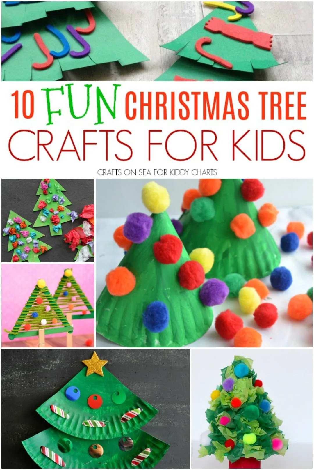 Are you looking for Christmas Tree crafts for kids - then look no further - we have you covered! #christmas #kidscrafts #christmastrees