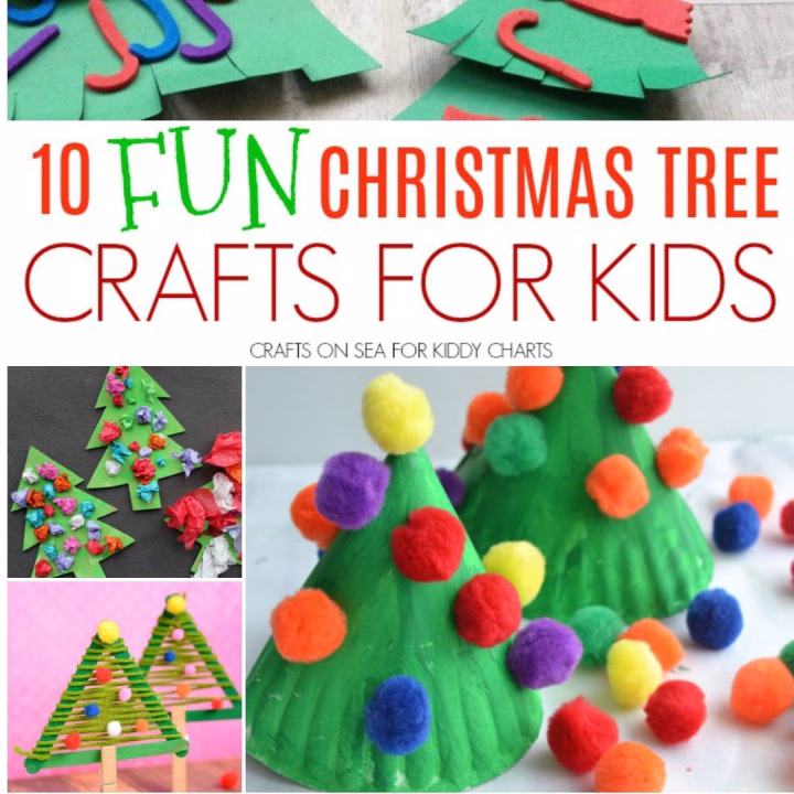 Are you looking for Christmas Tree crafts for kids - then look no further - we have you covered! #christmas #kidscrafts #christmastrees