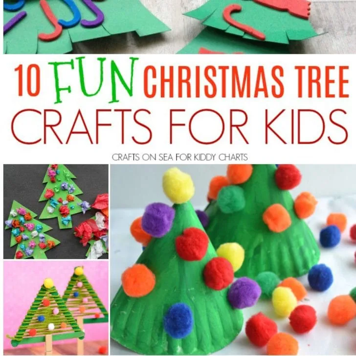 Are you looking for Christmas Tree crafts for kids - then look no further - we have you covered! #christmas #kidscrafts #christmastrees