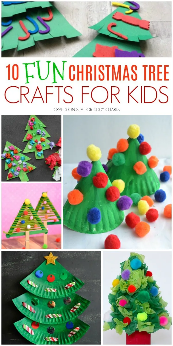 Are you looking for Christmas Tree crafts for kids - then look no further - we have you covered! #christmas #kidscrafts #christmastrees