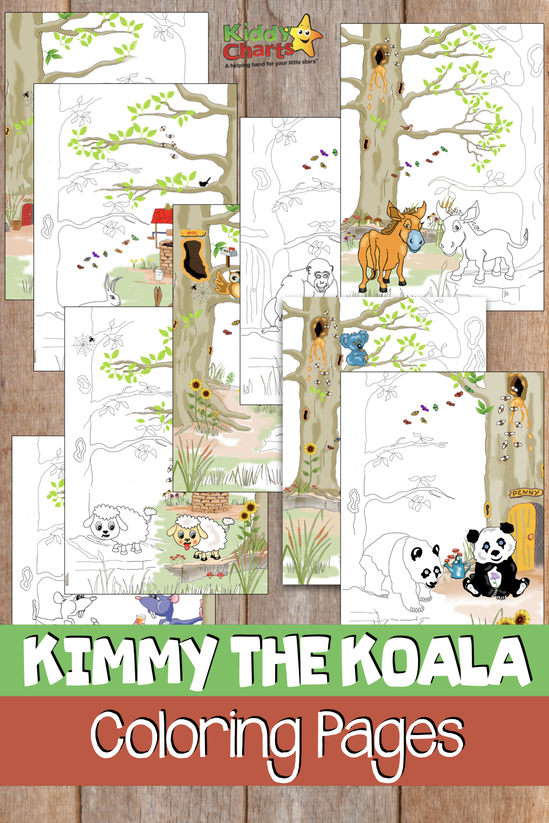 We have a lovely new treat for you today; some koala coloring pages, and other fabulous characters too, from a wonderful new book; Kimmy the Koala Helps the Honey Bees. #koalas #coloring #kidscoloring #australia #homeschooling