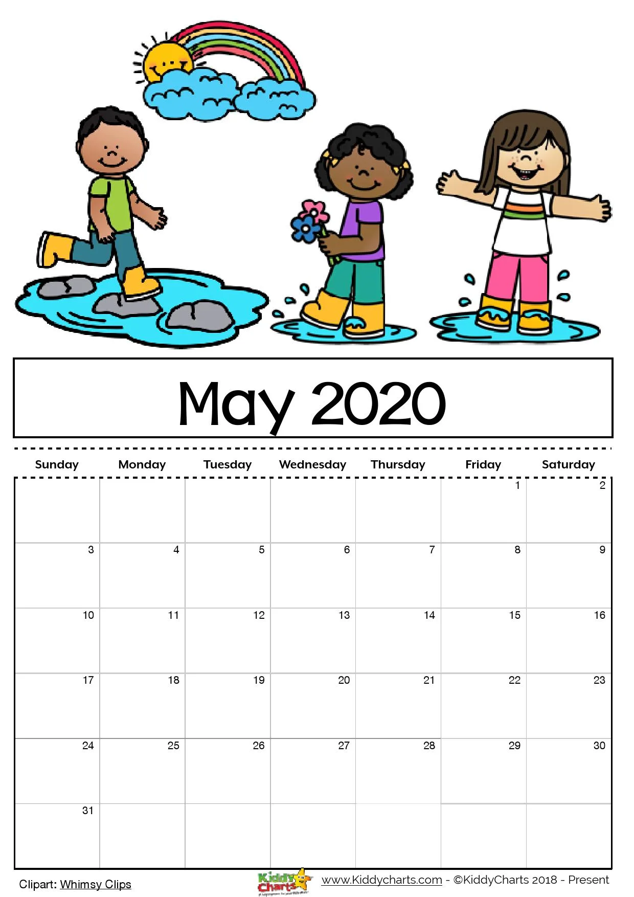 Looking for a free printable 2020 calendar? Then we've got it for you - come take a look now! #calendar2020 #printables #kidsprintables #calendars #kids