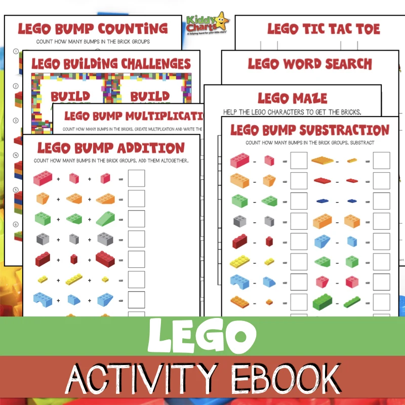Who doesn't love LEGO?!? We have a Lego activities book for FREE for the kids - perfect for you to download and give them some fun things to do anytime of year! #Lego #kidsactivities #legoforkids #legofun #free #freeactivities #printables #ebooks #freeebooks