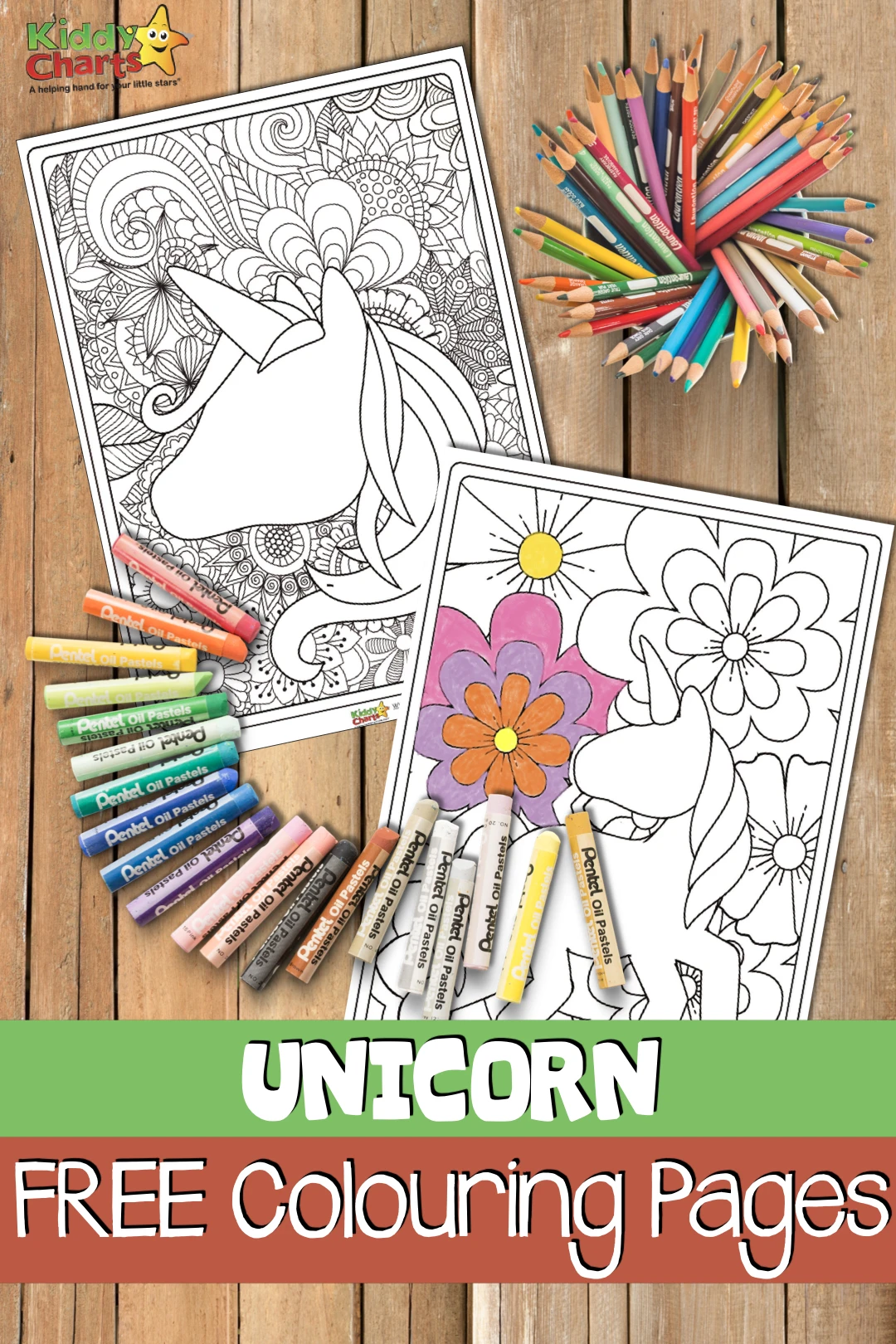 Unicorn coloring pages For kids and adults