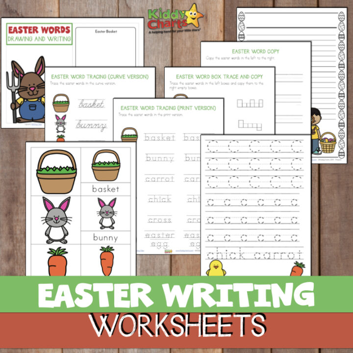 Gorgeous Easter Writing activity - four pages, and the option to buy a fabulous eBook for Easter writing activities with 33 pages! #ebooks #Easter #Writing #Homeschool #EasterActivities #Learning