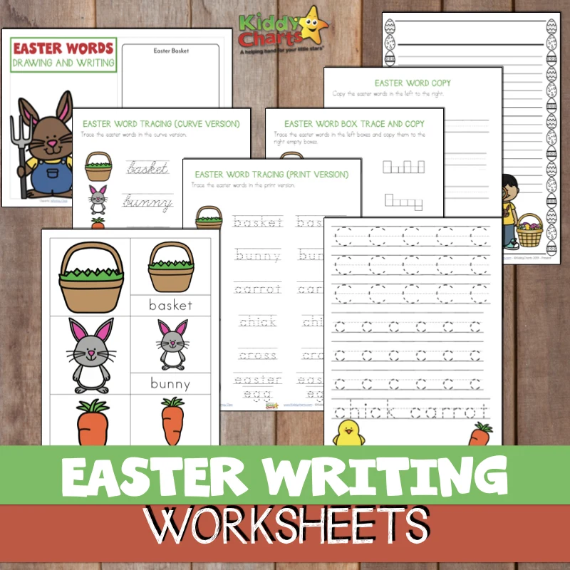 Gorgeous Easter Writing activity - four pages, and the option to buy a fabulous eBook for Easter writing activities with 33 pages! 