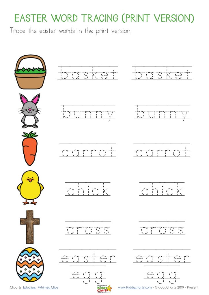 Easter writing worksheets and eBook