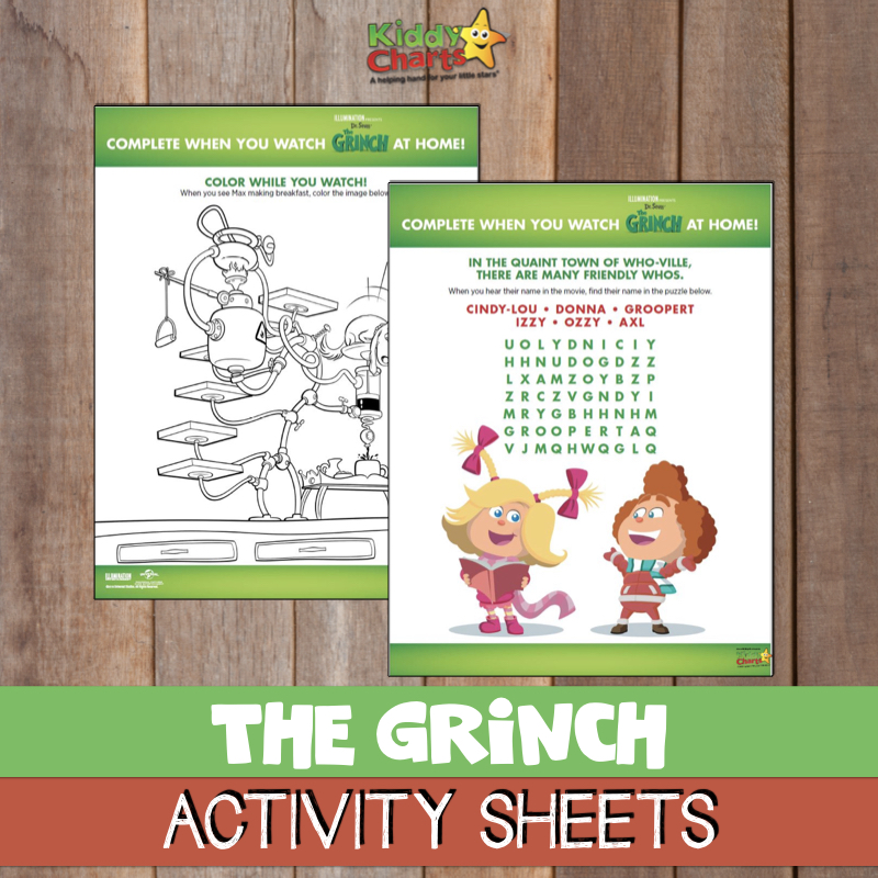 Who loves The Grinch? We've got some amazing activity sheets for you from the new film - the kids will love them. Do check them out? #TheGrinch #drseuss #kidsactivities #coloring #printables #freestuff