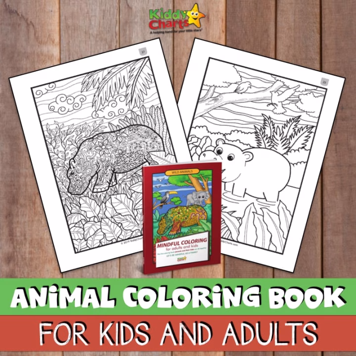 Kiddy Charts is providing a helpful guide for children to explore and learn about wild animals through mindful coloring.