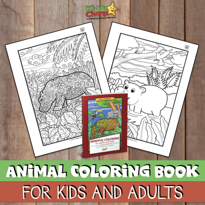 Kiddy Charts is providing a helpful guide for children to explore and learn about wild animals through mindful coloring.