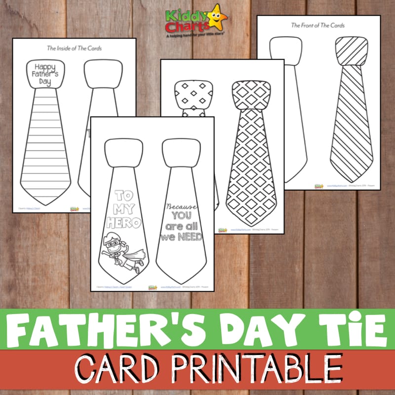 Printable Father S Day Tie Card Kiddycharts Printables Printable Father S Day Tie Card Kiddycharts Printables