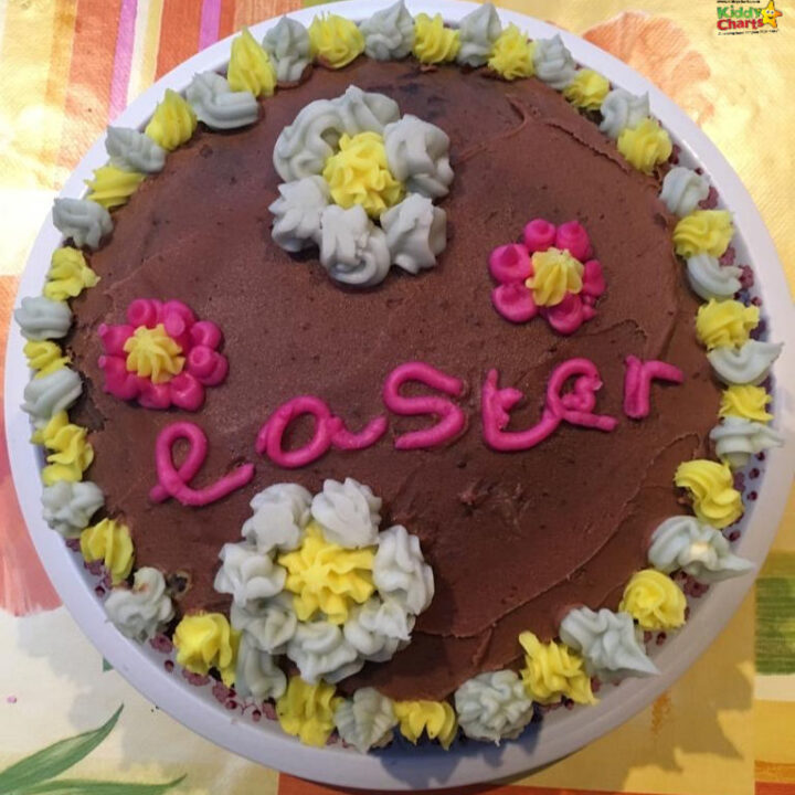 The cake is decorated with flowers.