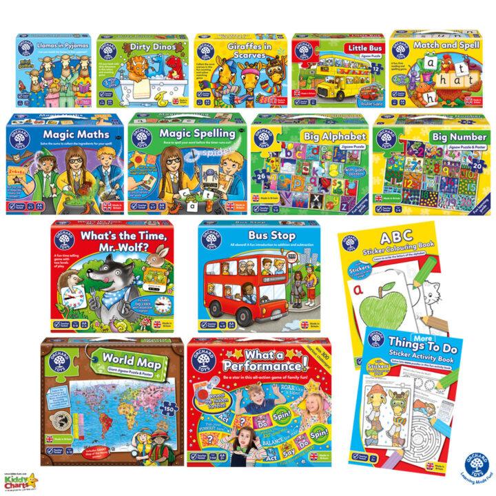 This image is introducing a variety of educational activities and games for children to learn and have fun with.