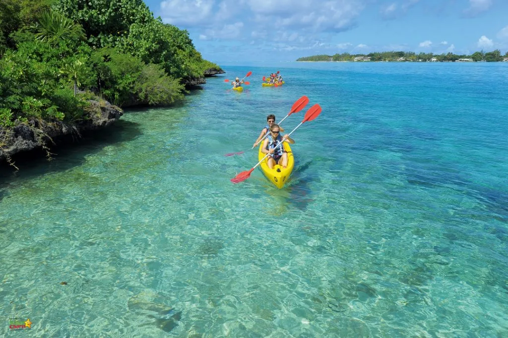 Shandrani resort review: kayaking.