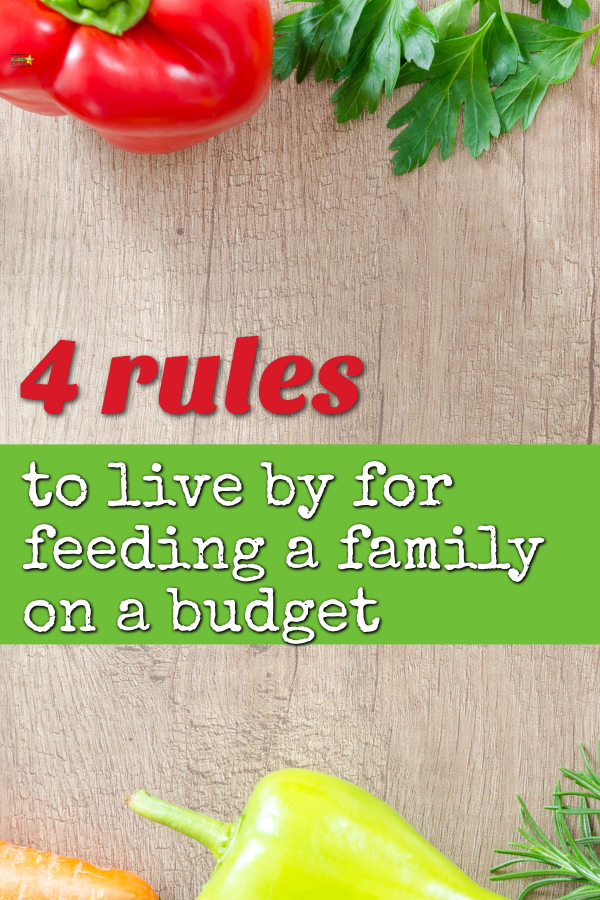 4 rules to live by for feeding a family on a budget.