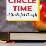 This image is a guide for parents to use during circle time with their children.