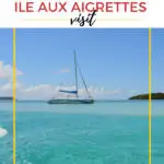 The image is of a group of people visiting the Ile aux Aigrettes nature reserve in Mauritius, as indicated by the Kiddy Charts logo.
