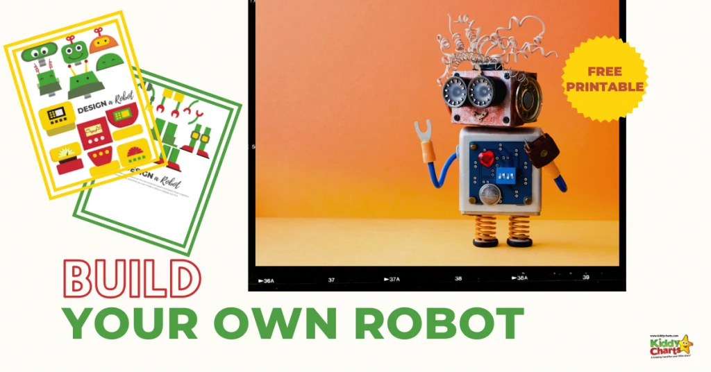 We LOVE a little bit of STEM activity on KiddyCharts, so let's inspire some playtime fun for our kids with our new build your own robot STEM printable.