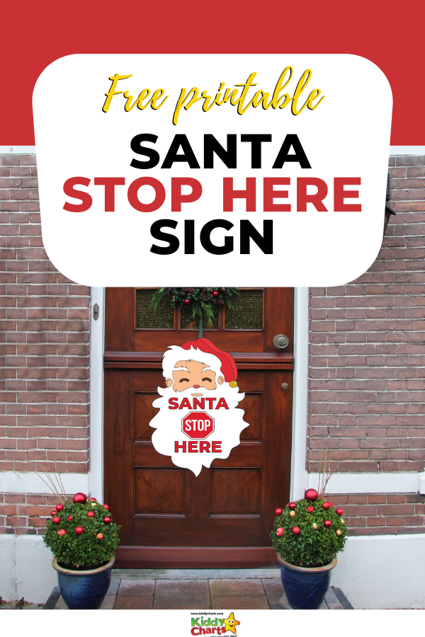 We all love a Santa Stop sign as a reminder of who is arriving with our christmas presents soon! Here is a fantastic free printable Santa Stop sign for you!