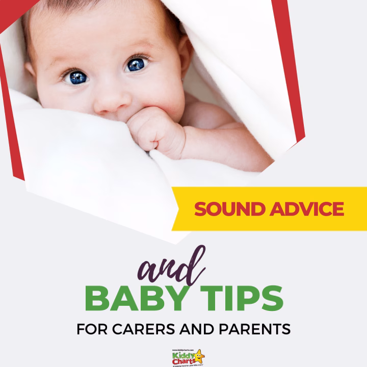 This image is providing sound advice and baby tips for parents and carers using Kiddy&reg; Charts.