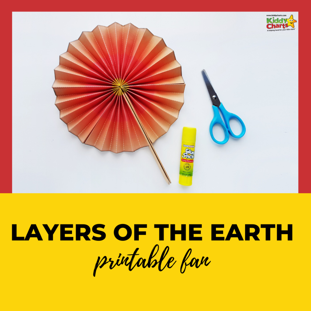 Today we're excited to offer a fun project, making a fan out of the layers of the Earth! 