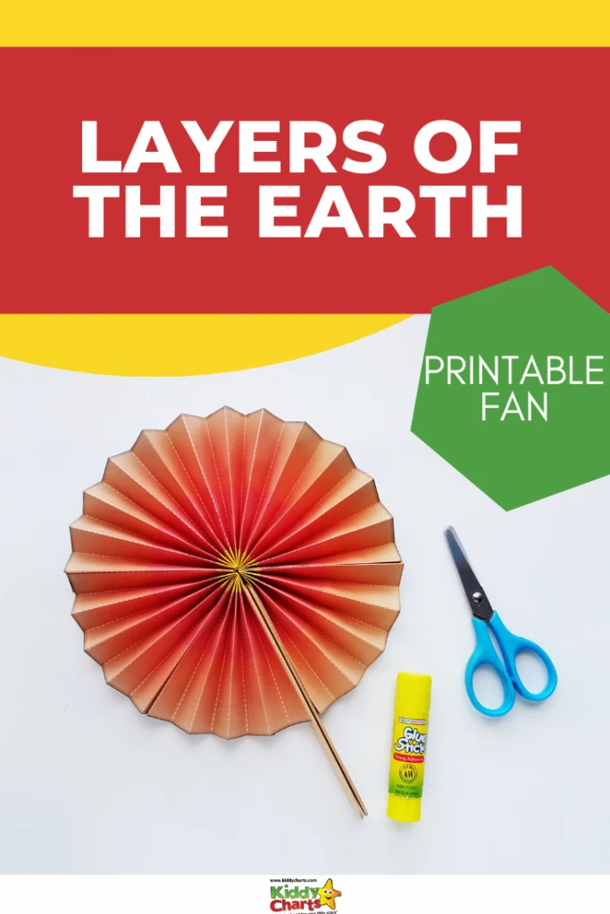 Today we're excited to offer a fun project, making a fan out of the layers of the Earth! 