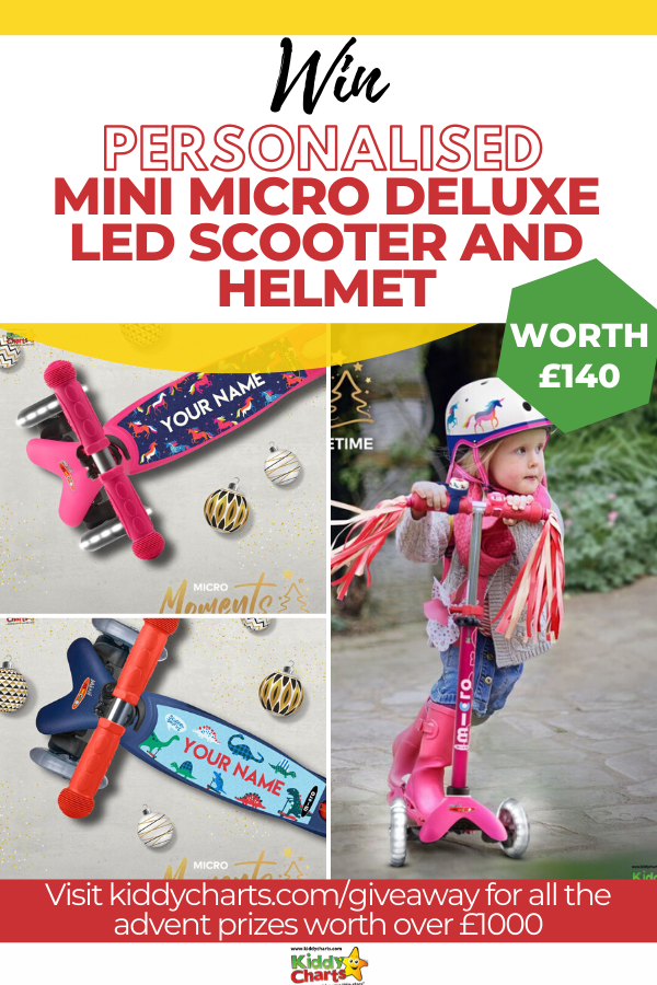 The Mini Micro Deluxe LED scooter is brimming with features that make it shine bright for your Christmas - win one in our fantastic giveaway!