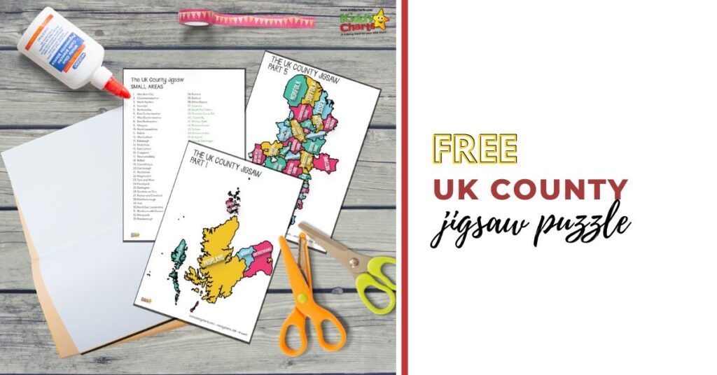 This UK county jigsaw puzzle is the perfect way to help educate your kids about the UK without having to go to the local library!
