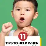 Toddler hitting: 11 tips to help you deal with a toddler that keeps hitting. #parentingtips #discipline #mumbloggers #mombloggers #toddlers #dealingwithtoddlers #toddlerswhohit #kiddycharts #toddleraggression