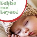 The image is providing tips for helping babies and beyond get a better night's sleep.