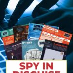 In this image, there is a list of materials for a Spy-Doku activity pack, which includes online resources and an amazing escape game.
