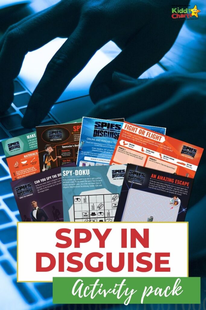Spies in Disguise activity pack!