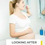 In this image, a website is providing advice on how to look after one's teeth during pregnancy.