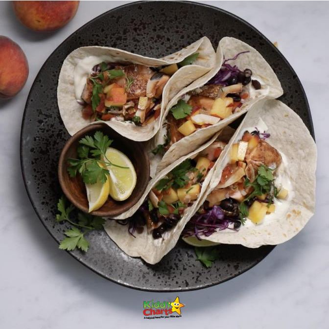A variety of Mexican, Tex-Mex, and Korean dishes, including tacos, tostadas, chalupas, gringas, gyros, and lavash, made with fresh produce and tortillas, are served as a fast and flavorful meal indoors.