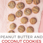 These peanut butter and coconut cookies are jam-packed with protein, mono- and poly-unsaturated fats, iron, and zinc making them a sweet treat that’s good for you. #Snack #Recipes #Cookies